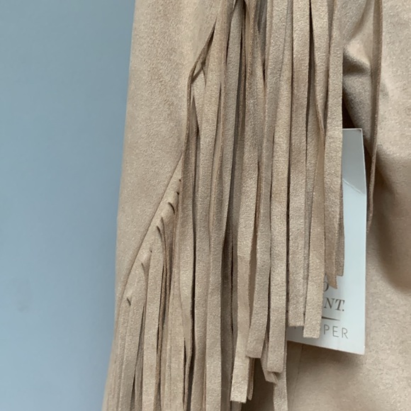 Beautiful Faux Fringe Jacket by Boston Proper Size 4 - Picture 4 of 4